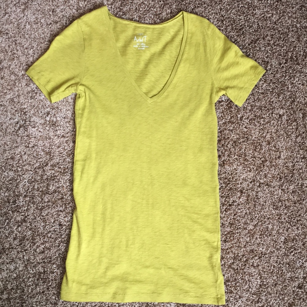 J Crew Cotton V-Neck T-Shirt